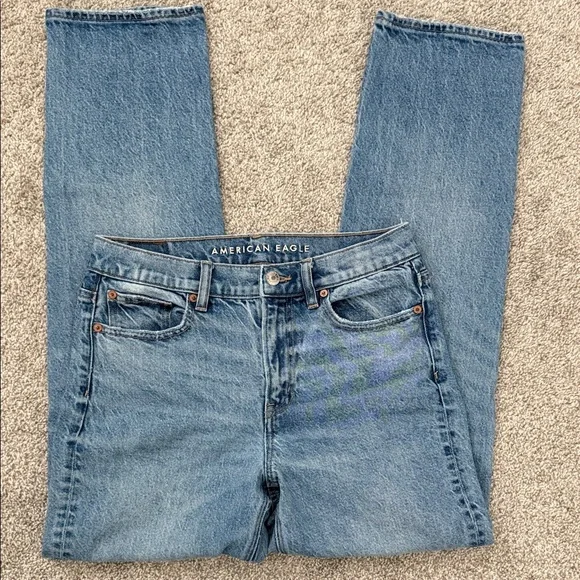 American Eagle super high-rise ankle straight jeans 4L - Picture 5 of 8